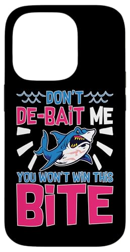 Sharks: Don't De-Bait Me - You Win This Bite Hülle für iPhone 14 Pro von Great White Shark Designs For Kids
