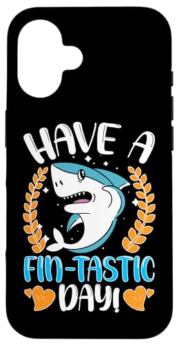 Sharks: Habt einen tollen Tag! Hülle für iPhone 16 Sharks: Habt einen tollen Tag! Hülle für iPhone 16 von Great White Shark Designs For Kids