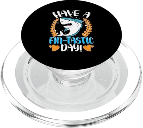 Sharks: Habt einen tollen Tag! PopSockets PopGrip für MagSafe von Great White Shark Designs For Kids