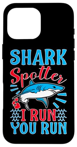 Sharks: Shark Spotter - Ich renne, du rennst Hülle für iPhone 16 Pro Max Sharks: Shark Spotter - Ich renne, du rennst Hülle für iPhone 16 Pro Max von Great White Shark Designs For Kids