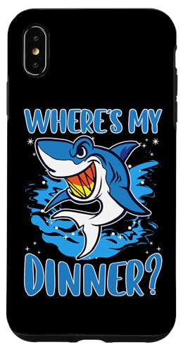 Sharks: Wo ist mein Abendessen? Hülle für iPhone XS Max von Great White Shark Designs For Kids
