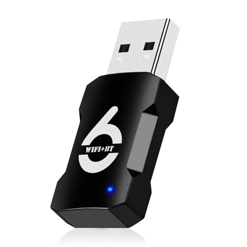 USB WLAN Stick für PC Bluetooth 5.3 Adapter AC 900Mbit/s WLAN Adapter WiFi 6 DualBand 5GHz/2,4GHz Bluetooth Dongle Bluetooth Stick Internet Stick Bluetooth Transmitter MU-MIMO Kompatibel mit Win10/11 von Greatzer