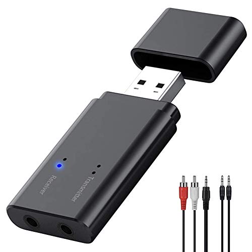 USB Bluetooth Adapter 5.3 Empfänger Transmitter,2 in 1 Bluetooth Sender Receiver USB Dongle,Wireless Music Adapter mit RCA & 3.5mm AUX für TV,PC,Auto,Kopfhörer,Projektor,Handy,Tablet,Heim Stereoanlage USB Bluetooth Adapter 5.3 Empfänger Transmitter,2 in 1 Bluetooth Sender Receiver USB Dongle,Wireless Music Adapter mit RCA & 3.5mm AUX für TV,PC,Auto,Kopfhörer,Projektor,Handy,Tablet,Heim Stereoanlage von Greatzer