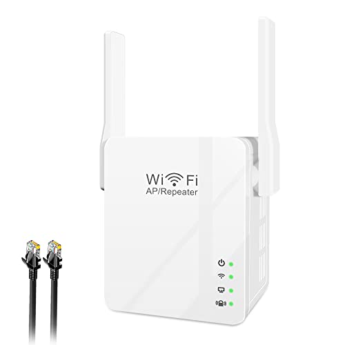 WLAN Repeater Verstaerker 300Mbps Verstärker Access Point WiFi Extender Booster Mini Wireless Signalverstärker mit LAN Port,WPS,USB Port,Ethernet-Netzwerkkabel,Kompatibel zu Allen WLAN Geräten von Greatzer