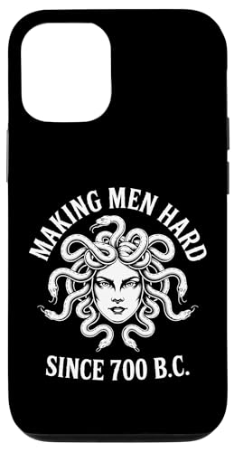 Funny Greek Mythology Medusa Making Men Hard Since 700 B.C. Hülle für iPhone 12/12 Pro von Greek Goddess Medusa Gorgon Gorgo