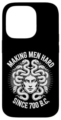Funny Greek Mythology Medusa Making Men Hard Since 700 B.C. Hülle für iPhone 14 Pro von Greek Goddess Medusa Gorgon Gorgo