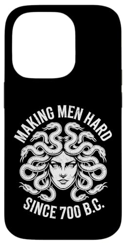 Funny Greek Mythology Medusa Making Men Hard Since 700 B.C. Hülle für iPhone 14 Pro von Greek Goddess Medusa Gorgon Gorgo
