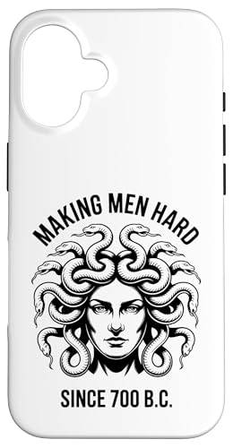 Funny Greek Mythology Medusa Making Men Hard Since 700 B.C. Hülle für iPhone 16 von Greek Goddess Medusa Gorgon Gorgo