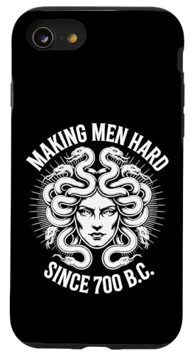 Funny Greek Mythology Medusa Making Men Hard Since 700 B.C. Hülle für iPhone SE (2020) / 7 / 8 von Greek Goddess Medusa Gorgon Gorgo