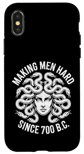 Funny Greek Mythology Medusa Making Men Hard Since 700 B.C. Hülle für iPhone X/XS von Greek Goddess Medusa Gorgon Gorgo