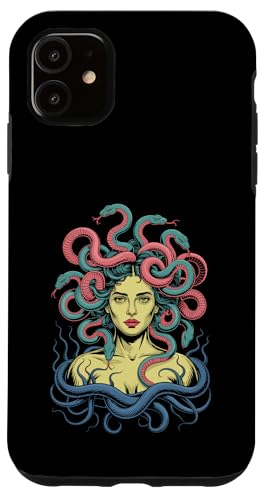 Greek Mythology Medusa Snakes Hülle für iPhone 11 von Greek Goddess Medusa Gorgon Gorgo