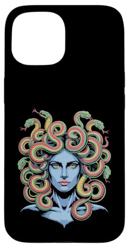 Greek Mythology Medusa Snakes Hülle für iPhone 15 von Greek Goddess Medusa Gorgon Gorgo