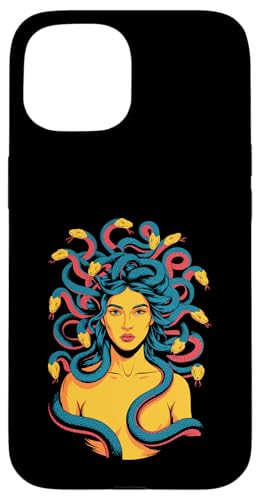Greek Mythology Medusa Snakes Hülle für iPhone 15 von Greek Goddess Medusa Gorgon Gorgo