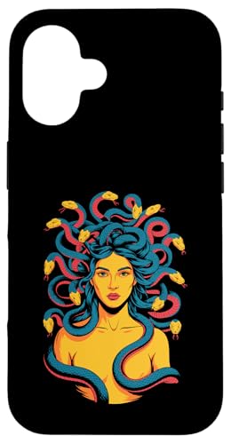 Greek Mythology Medusa Snakes Hülle für iPhone 16 von Greek Goddess Medusa Gorgon Gorgo