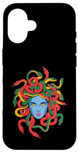 Greek Mythology Medusa Snakes Hülle für iPhone 16 von Greek Goddess Medusa Gorgon Gorgo
