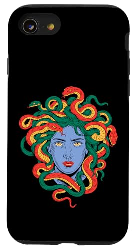 Greek Mythology Medusa Snakes Hülle für iPhone SE (2020) / 7 / 8 von Greek Goddess Medusa Gorgon Gorgo