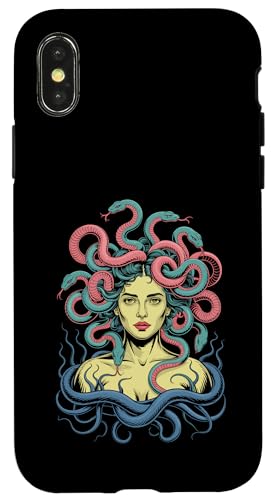 Greek Mythology Medusa Snakes Hülle für iPhone X/XS von Greek Goddess Medusa Gorgon Gorgo