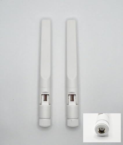 WLAN-Antenne, 2,4 GHz-2,5 GHz, Weiß, 2er-Pack, SMA-RP Stecker WLAN-Antenne, 2,4 GHz-2,5 GHz, Weiß, 2er-Pack, SMA-RP Stecker von Green Antenna