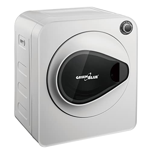 Green Blue GB405 Mini Wäschetrockner 830W | Elektrischer Ablufttrockner für Kleidung, 3kg Kapazität | Freistehend oder Wandmontage | Fünf Trocknungsprogramme für effizientes und schnelles Trocknen von Green Blue