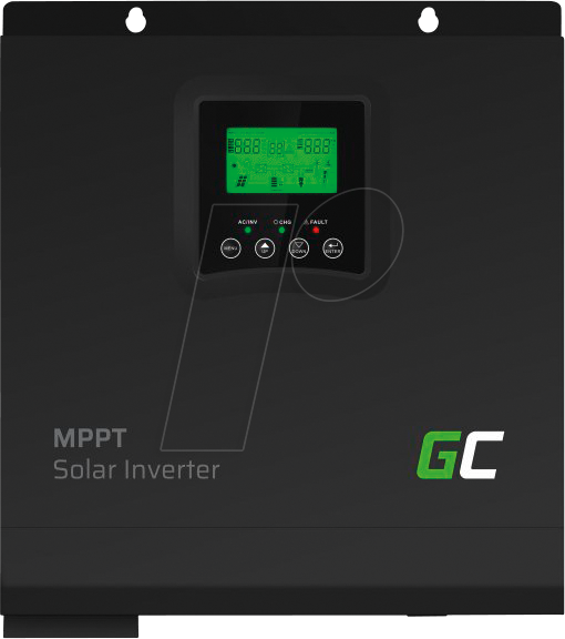 GC INVSOL02 - Solar Wechselrichter 24 VDC, 230 V AC, 3000VA/3000W von Green Cell