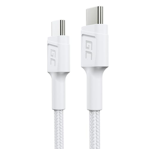GC PowerStream | 30cm USB C - Typ C Weißes Kabel Nylon Ladekabel Schnellladekabel 60W Power Delivery | Quick Charge 3.0 | für Samsung Galaxy S21 S20 Ultra S10 S9 S8+ | Note 20 10 GC PowerStream | 30cm USB C - Typ C Weißes Kabel Nylon Ladekabel Schnellladekabel 60W Power Delivery | Quick Charge 3.0 | für Samsung Galaxy S21 S20 Ultra S10 S9 S8+ | Note 20 10 von Green Cell