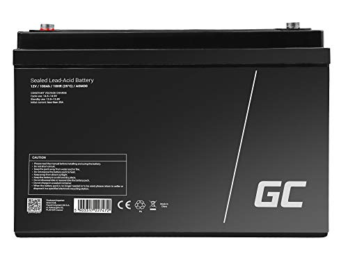 Green Cell® AGM 12V 100Ah Blei-Akku VRLA – Wartungsfreie Gelakkubatterie für Caravan, Solaranlagen, Photovoltaik, Mobile Energiespeicher & Rollstühle Wohnwagen Caravan Boot Camping Camper Solar von Green Cell