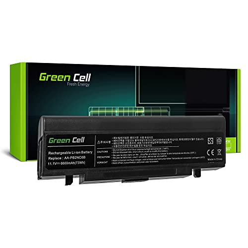 Green Cell® Extended Serie AA-PB2NC6B AA-PB2NX6W AA-PB4NC6B Laptop Akku für Samsung R60 R61 R70 R505 R509 R510 R560 R610 R700 R710 (9 Zellen 6600mAh 11.1V Schwarz) von Green Cell