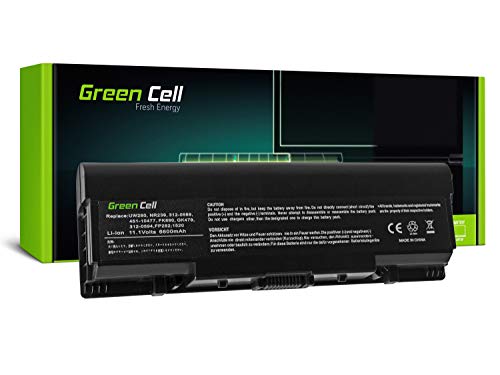 Green Cell® Extended Serie GK479 FK890 Laptop Akku für Dell Inspiron 1500 1520 1521 1720 (9 Zellen 6600mAh 11.1V Schwarz) von Green Cell