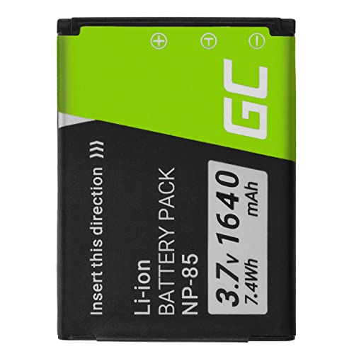Green Cell® NP-85 NP85 NP-170 Kamera-Akku für FujiFilm Finepix S1 SL1000 SL300 SL305 SL280 SL260 SL240 F305, Full Decoded (Li-Ion Zellen 2000mAh 3,7V Schwarz) von Green Cell