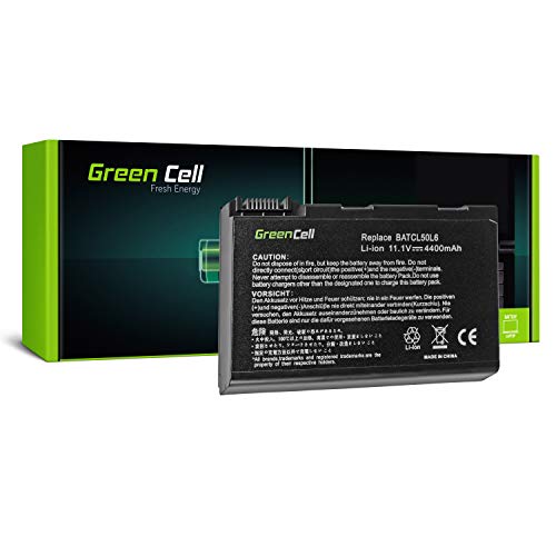 Green Cell® Standard Serie BATBL50L4 BATBL50L6 BATBL50L8 BATBL50L8H Laptop Akku für Acer Extensa 5010 5200 5410 5510 5510Z (6 Zellen 4400mAh 11.1V Schwarz) von Green Cell