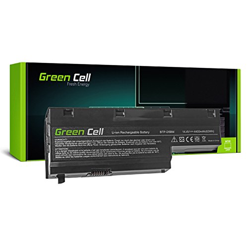 Green Cell® Standard Serie BTP-D4BM BTP-D5BM Laptop Akku für Medion Akoya E7211 E7212 E7214 E7216 P7611 P7612 P7614 P7615 P7618 P7810 (8 Zellen 4400mAh 14.4V Schwarz), MD05 von Green Cell