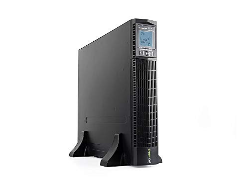 Green Cell® UPS USV Rack Mount Unterbrechungsfreie Stromversorgung 2000VA (1800W) mit Überspannungsschutz 230V Online 6X IEC320 C13-10A USB RS232 von Green Cell