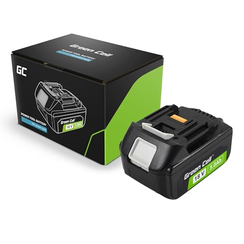 Green Cell (3Ah 18V Li-Ion) BL1830 BL1850 BL1840 BL1860 BL1830B Akku 3000mAh Ersatzakku für Makita LXT 18 V System mit Batterieladeanzeige Kein Memory-Effekt von Green Cell