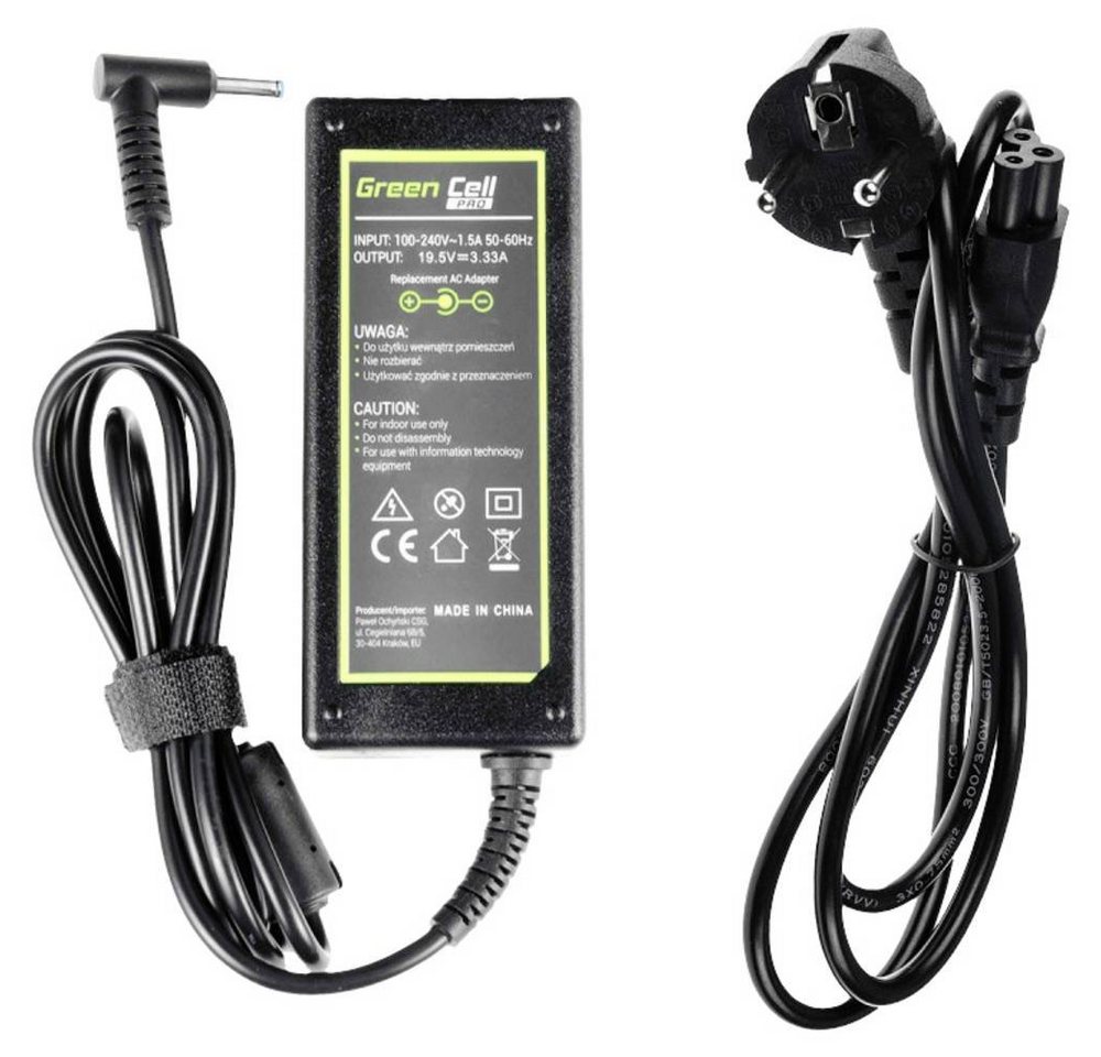 Green Cell 19.5V 3.33A 65W Netzteil für HP Notebook-Netzteil Green Cell 19.5V 3.33A 65W Netzteil für HP Notebook-Netzteil von Green Cell