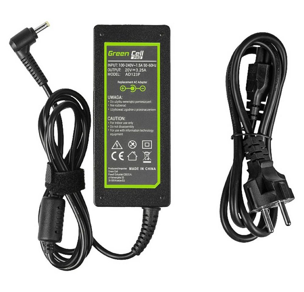 Green Cell 20V 3.25A 65W Netzteil für Lenovo Notebook-Netzteil Green Cell 20V 3.25A 65W Netzteil für Lenovo Notebook-Netzteil von Green Cell