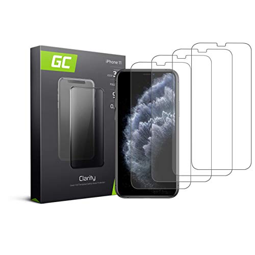 Green Cell 4 Stück Panzerglas für iPhone 11 Pro Max XS Max Displayschutzfolie Schutzfolie Schutzglas 9H Härte Glasfolie Glass Screen Protector Panzerfolie von Green Cell