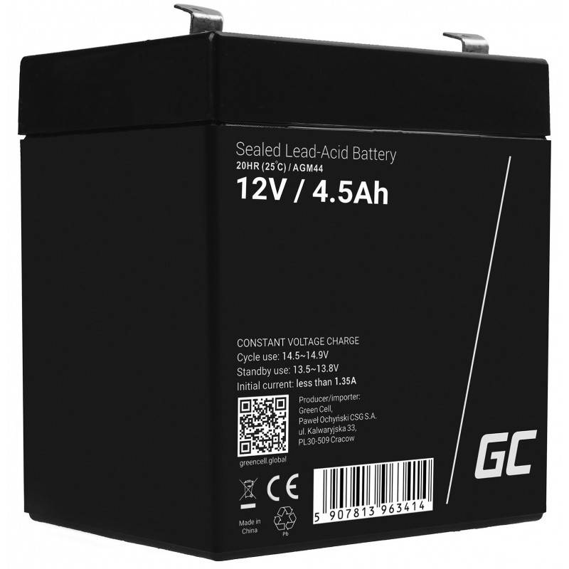 Green Cell Ersatzbatterie AGM44 12V/4.5Ah von Green Cell