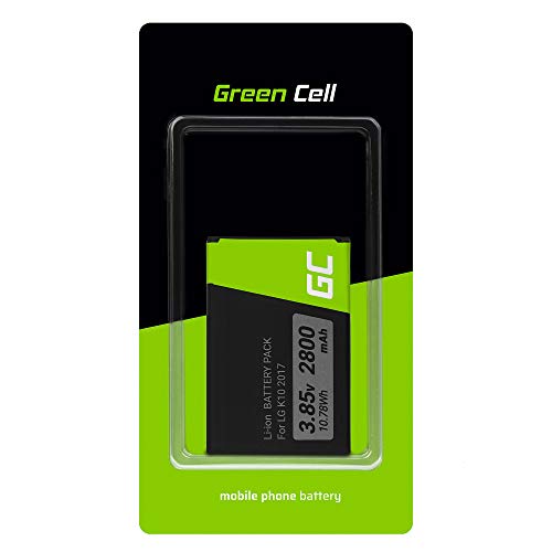 Green Cell BL-46G1F Handy Akku für LG K10 2017 | Li-Ion Zellen | 2800 mAh 3.8V | Ersatz Smartphone Batterie | Markenakku | Volle Kompatibilität | Reale Kapazität | ohne Memory-Effekt von Green Cell