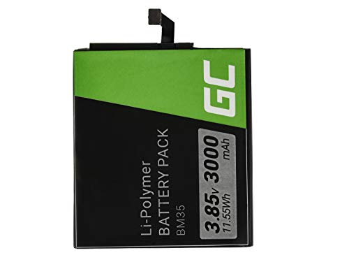 Green Cell BM35 Akku für Xiaomi Mi 4C | Li-Polymer Zellen | 3000 mAh 3.8V | Ersatz Smartphone Batterie | Markenakku | Volle Kompatibilität | Reale Kapazität | ohne Memory-Effekt von Green Cell