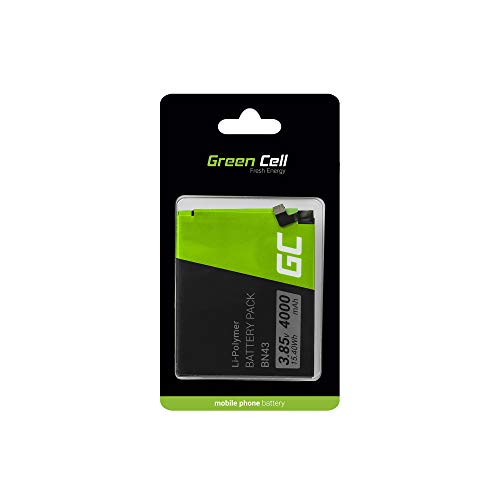 Green Cell BN43 Akku für Xiaomi Redmi Note 4X | Li-Polymer Zellen | 4000 mAh 3.8V | Ersatz Smartphone Batterie | Markenakku | Volle Kompatibilität | Reale Kapazität | ohne Memory-Effekt Green Cell BN43 Akku für Xiaomi Redmi Note 4X | Li-Polymer Zellen | 4000 mAh 3.8V | Ersatz Smartphone Batterie | Markenakku | Volle Kompatibilität | Reale Kapazität | ohne Memory-Effekt von Green Cell