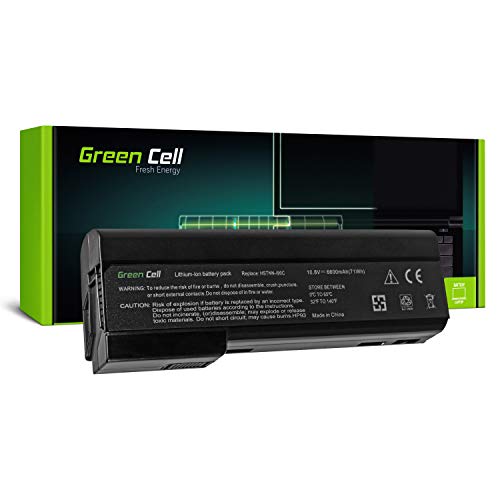 Green Cell Extended Serie CC06 CC06XL CC09 Laptop Akku für HP EliteBook 8460p 8460w 8470p 8470w 8560p 8560w 8570p (9 Zellen 6600mAh 10.8V Schwarz) von Green Cell