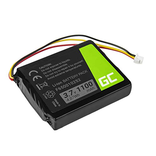 Green Cell F650010252 F709070710 Akku, Batterie für GPS TomTom NVT2B225 One Europe V2 V3 V5 One XL IQ Regional S4l Rider (Li-Ion Zellen 1100mAh 3.7V Schwarz) markenakku, garantierte kompatibilität von Green Cell