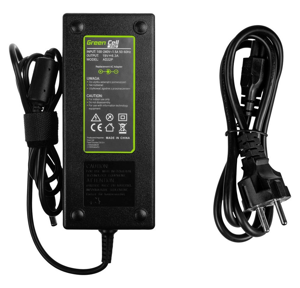 Green Cell Green Cell GC-AD22P Notebook-Netzteil 120 W 19 V 6.3 A Notebook-Netzteil Green Cell Green Cell GC-AD22P Notebook-Netzteil 120 W 19 V 6.3 A Notebook-Netzteil von Green Cell