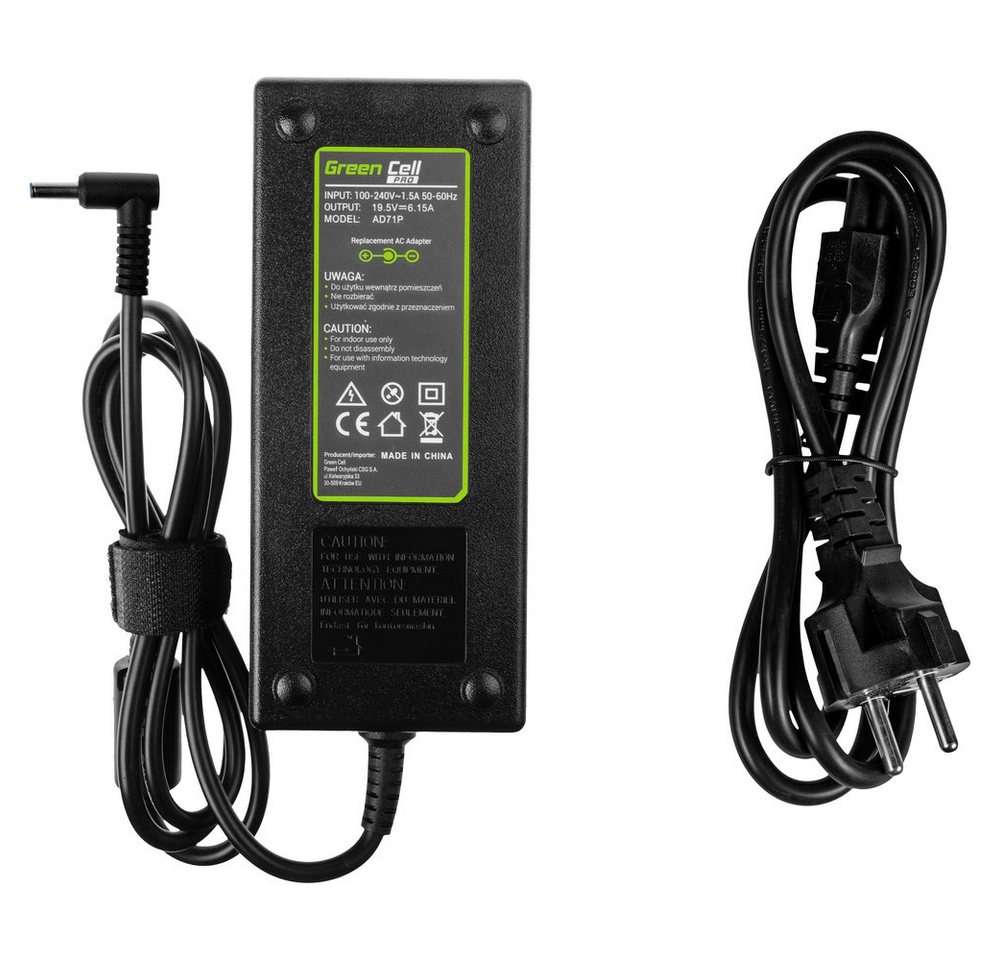 Green Cell Green Cell GC-AD71P Notebook-Netzteil 120 W 19.5 V 6.15 A Notebook-Netzteil Green Cell Green Cell GC-AD71P Notebook-Netzteil 120 W 19.5 V 6.15 A Notebook-Netzteil von Green Cell