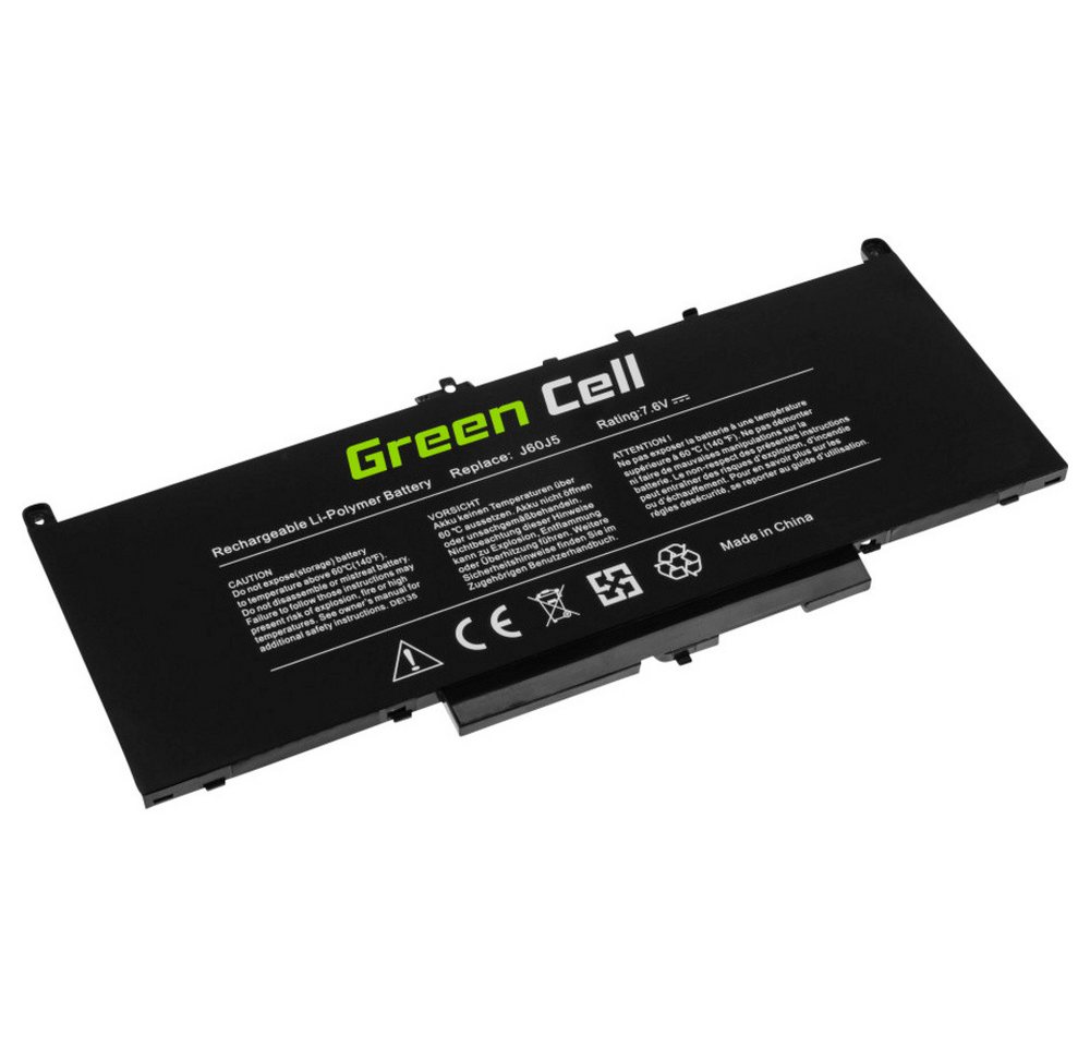 Green Cell Green Cell Notebook-Akku J60J5 7.6 V 5800 mAh Dell Laptop-Akku 5800 mAh (7.60 V) von Green Cell