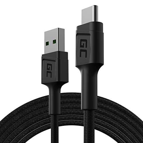 Green Cell Kabel USB-A - USB-C Typ-C 1.2m Ladekabel Schwarz Schnellladekabel Kompatibel mit Samsung Galaxy S23 S22 S21 S20 Ultra S10 S9 S8+ | Note 20 10 9 8 | Android-Telefonen Green Cell Kabel USB-A - USB-C Typ-C 1.2m Ladekabel Schwarz Schnellladekabel Kompatibel mit Samsung Galaxy S23 S22 S21 S20 Ultra S10 S9 S8+ | Note 20 10 9 8 | Android-Telefonen von Green Cell