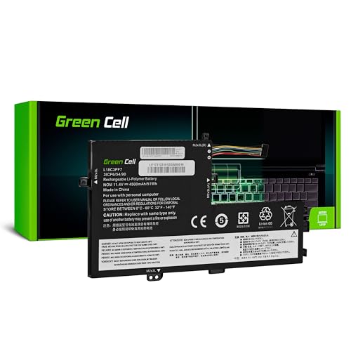Green Cell L18C3PF6 L18C3PF7 L18M3PF6 L18M3PF7 Akku für Lenovo IdeaPad C340-15IIL S340-14API S340-15API S340-15IIL S340-15IWL Laptop (4500mAh 11.4V Schwarz) von Green Cell
