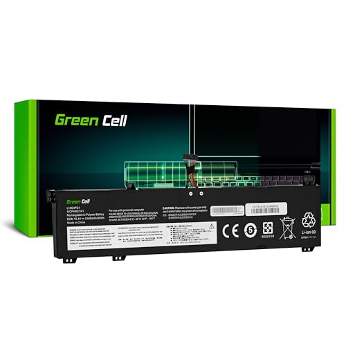 Green Cell L19C4PC1 L19M4PC1 Akku für Lenovo Legion 5 5-15ARH05 5-15ARH05H 5-15IMH05 5-15IMH05H 5P-15ARH05H 5P-15IMH05H Laptop (5180mAh 15.4V Schwarz) von Green Cell