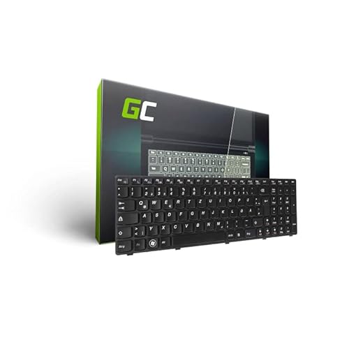 Green Cell Laptop Tastatur für Lenovo IdeaPad B570 B575 B580 B590 Z570 Z575 V570 V575 (Tastenbelegung: DE QWERTZ | Farbe : Schwarz) von Green Cell