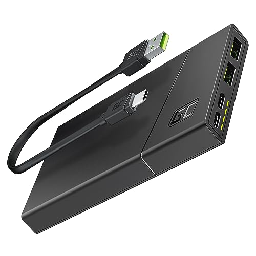 Green Cell Powerbank 10000mAh 18W PD USB C Externer Handyakkus GC PowerPlay10S Tragbares Ladegerät Power Delivery Schnellladefunktion QC 3.0 für iPhone 15 14 13 12, Samsung Galaxy, iPad, Handys Green Cell Powerbank 10000mAh 18W PD USB C Externer Handyakkus GC PowerPlay10S Tragbares Ladegerät Power Delivery Schnellladefunktion QC 3.0 für iPhone 15 14 13 12, Samsung Galaxy, iPad, Handys von Green Cell